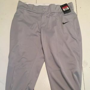Women’s Nike Softball Pants Gray Large NWT